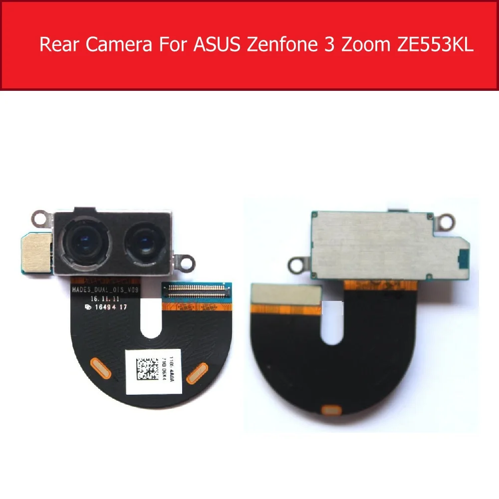Priekšā & Aizmugurē Galvenā Kamera ASUS ZenFone 3 Tālummaiņa ZE553KL Atpakaļ Big Samll Kamera Ar Flex Cable Rezerves Daļas