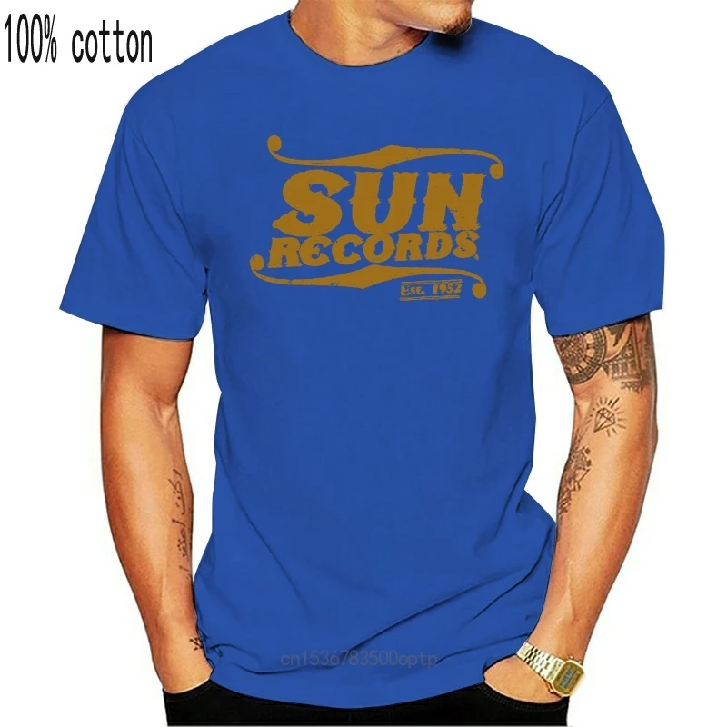 Saule Ieraksti Elvis Naudas Roy Sun Studio Mūzikas Problemātisko Drukāt Pelēks T-Krekls