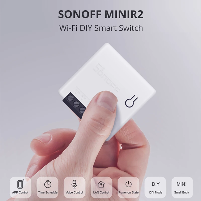 Sonoff Mini R2 DIY Smart Switch Mazo Ewelink Tālvadības Wifi Slēdzi, Atbalsta Ārējo Darbu Ar Alexa, Google Home Bezmaksas Kuģis
