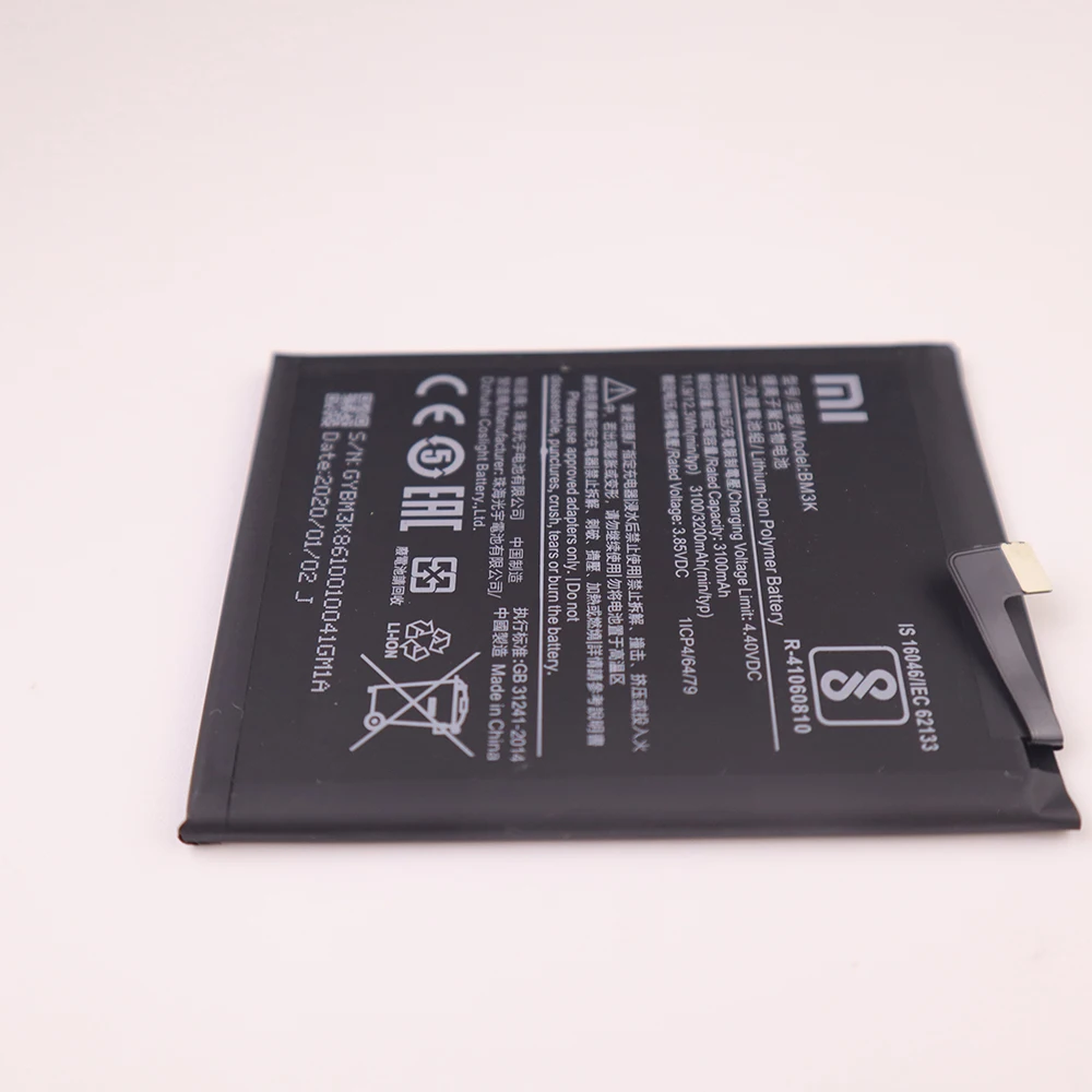 Xiao Mi Sākotnējā Tālruņa Akumulatora BM3K 3200mAh par Xiaomi Mi Sajauc 3 Mix3 Augstas Kvalitātes Rezerves Baterijas Mazumtirdzniecības Paketes Bezmaksas Rīks
