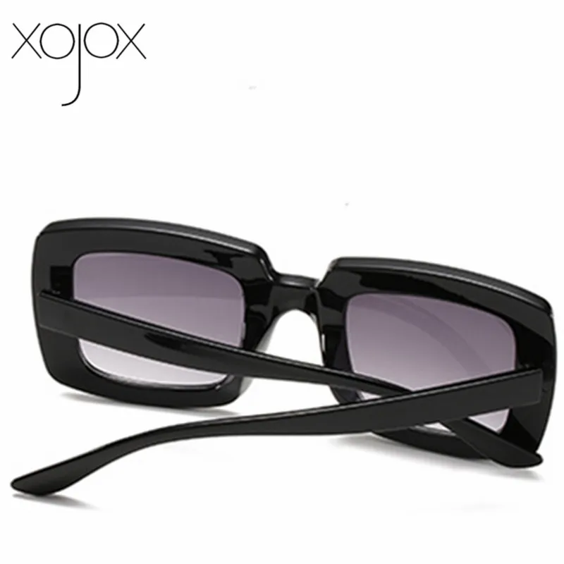 XojoX Vintage Zaļš Kvadrātveida Saulesbrilles Sievietēm, Vīriešiem Zīmola Dizaineru Modes Melns Leopards Liels Rāmis, saules brilles gafas de sol mujer