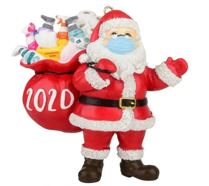 Ziemassvētku Rotājumi, Sveķu Santa Claus Home Decoration Accessories ar Masku, Rokdarbu, Kulons, Ziemassvētku Dāvana