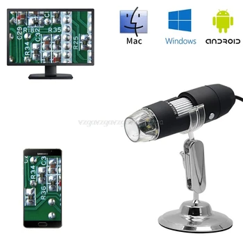 2MP 3in1 USB Type-C Micro-USB 1000X Mikroskopa Kamera, 1080p Video par Smart Tālrunis OSX Windows PC Datoru D06 19 Dropship