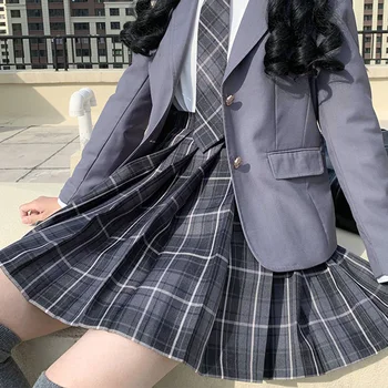 Augsta Vidukļa Kroku Pleds Lolita-line Svārki Sievietēm Harajuku Kawaii Mini Svārki Meitenēm, Japāņu Skolas Svārki Vienotu