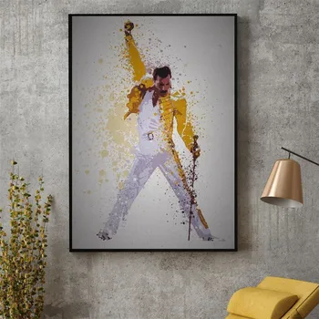 Karaliene Freddie Mercury Bohemian Rhapsody Kanvas Glezna Plakāti Un Izdrukas, Bildes Uz Sienas Anotācija Dekoratīvās Mājas Dekoru