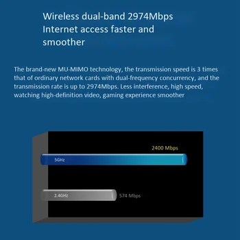 Wireless Dual Band 3000Mbps 802.11 Ax/Ac Wi-Fi 6 Rakstāmgalda Komplekts AX200 Bluetooth5.0 Wifi Karti 2.4 G/5GHz AX200NGW Adapteri