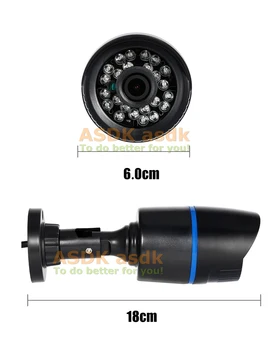 Ūdensizturīgs 700TVL Āra CCTV Kameras Sony Effio-E CCD / CMOS 24LED IS Nakts Redzamības Bullet Drošības Kameru Video, Analog Cam