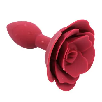 4 Krāsas Mīksta Silikona Rožu Anālais Plug Ziedi Anālās Seksa Rotaļlietas Rotaļlietas Vīrietis/Sieviete, Anālais Masturbator Butt plug Massager Pieaugušo Spēles
