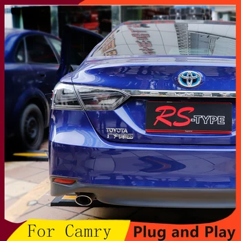 Auto Taillight 2018. gada Toyota Camry aizmugurējos lukturus, LED Aizmugurējie Lukturi Aizmugurējie Lukturi dienas gaitas lukturi+Dinamiskā Pagriezienu Signālu+Bremzi+Reverse taillight 4gab
