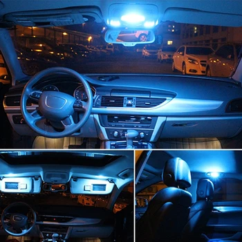 11pcs Auto Canbus LED salona Apgaismojuma Komplekts Licences Plāksnes Gaismas Ford Edge 2007 2008 2009 2010 2011 2012 2013 Kartes Dome Bagāžnieka Lampas