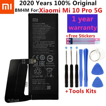 Oriģinālā Rezerves Akumulatoru BM4M BM4N Par Xiaomi Mi 10 Pro 5G Xiaomi 10Pro Mi10 5G Patiesu Tālrunis bateria Baterijas +Dāvana, Instrumenti,
