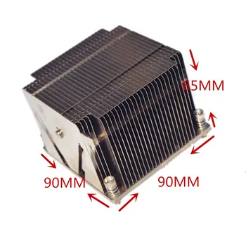 Heatsink CPU Cooler 2u gadījumā atbalsta leņķis, 2011 pin CPU dzesēšanas Procesors Laukumā servera radiatoru Pasīvās 3 vara cauruļu siltuma izlietnes