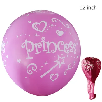 NASTASIA rozā Princese Iespiesti lateksa balonu 12 collu 30pcs dzimšanas dienu apdare bērniem meitene dzimumu atklāt anniversaire fille hēliju