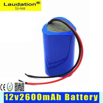 Laudation 12V litija bateria 2600mAh 18650 Akumulatoru Lādētāju 12,6 V Uzlādējams Akumulators Portatīvo Lādētāju/LED/Instrumenti, rotaļlietas