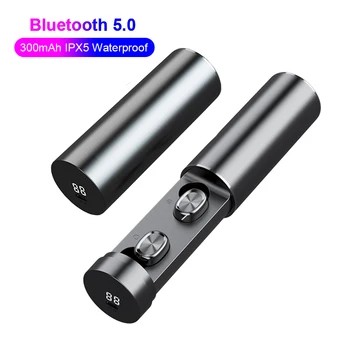TWS Bluetooth 5.0 Austiņas 8D Stereo Mini Bezvadu Earbuds ar MIC Ūdensizturīgs Sporta, Mūzikas Austiņas Huawei, Samsung Xiaomi
