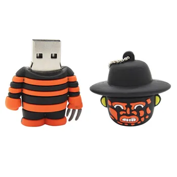 TEKSTA MAN foršs karikatūra usb2.0 Freddy vs. Jason modelis pendrive 8GB 16GB 32GB usb flash drive pen drive Gudrs U diska