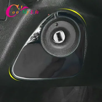 Automašīnu Aizdedzes Atslēgu Gredzens Aizsardzības Vāka Uzlīme par Peugeot 208 301 308 408 308S 2008 Piederumi Aizdedzes Atslēgas Caurumu Apļa Apdare