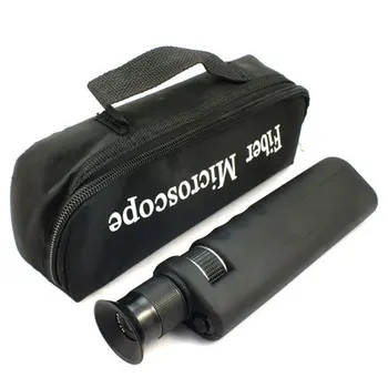 Rokas 400X Šķiedras Optiskās Inspekcijas Mikroskopu ar 2,5 mm un 1,25 mm Adapteris