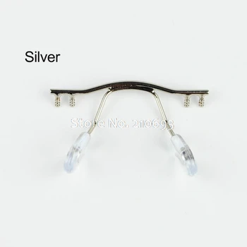 10pcs brilles tilta brilles deguna pad roka, metāla, bez apmales optisko rāmja, tilta degunu pad turētājs briļļu aksesuārs