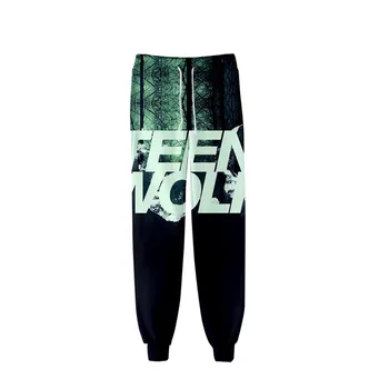 Teen Wolf zinātniskās Fantastikas 3D Iespiesti Bikses Sieviešu/Vīriešu Streetwear Ilgi Jogger Bikses Harajuku Ikdienas īsās Treniņbikses
