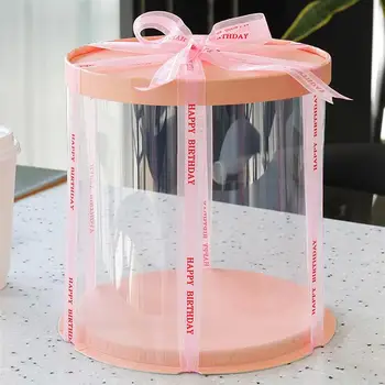 1gb Plastmasas Cupcake Iepakojums Cake Box Dome Konteineri Kāzu Favor Kastes Piegādēm Maizes Iepakojuma Kaste