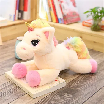40/60/80cm Unicorn Plīša Rotaļlietu, Mīksto Pildījumu Varavīksnes Vienradzis Lelle Dzīvnieku Zirgu Rotaļlietas Cartoon Animal Baby Doll Bērnu Dzimšanas dienas Dāvana