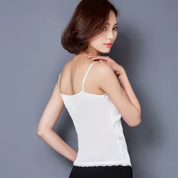 Jaunas Vasaras Rudens stila Imitācijas, zīda sieviešu Blūze Sexy Krekls Balts Sarkans Pelēks Melns Tops Puse Meiteņu Blusas Krekli 2018 Modes
