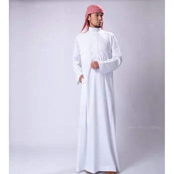 Abaya Saūda Arābija Tradicionālo Cilvēks Musulmaņu Garajos Svārkos Kleita Jubba Thobe Arābu Blūze Kleita Islāma Apģērba Arābu Kaftan Tērpiem