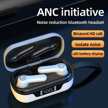 ANC Pro Bluetooth V5.1 Bezvadu Ūdensizturīgs Austiņas ar Aktīvo Trokšņu Samazināšana