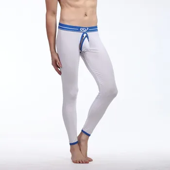 Wangjiang Vīriešiem, Seksīga Apakšveļa Comfy Sexy Long John Siltas Bikses Geju Zeķes Vīriešu Dzimumlocekļa Soma Atvērt Veselīgu Ilgi Johns Crazy Dizainu