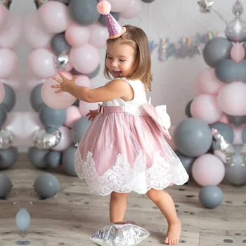 LZH Baby Meitenes Kleita Jaundzimušo Mežģīnes Princese Kleitas Bērnu pirmo 1. Gada Dzimšanas dienas Kleita Karnevāla Kostīms Zīdaiņu Puse Kleita