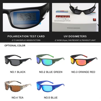 KDEAM Zīmolu Vīriešu Polarizētās Saulesbrilles, TR90 Taisnstūra Laka Braukšanas Brilles Sporta Brilles Gafas De Sol KD111