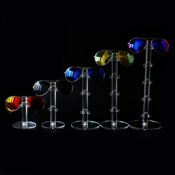 Akrila Sunglass Display Rack Brilles, kas Rāda Stāvēt Rotaslietas Plaukta Glāzes Turētājs Vienu Pāri uz 5 pāriem Saulesbrilles Displejs
