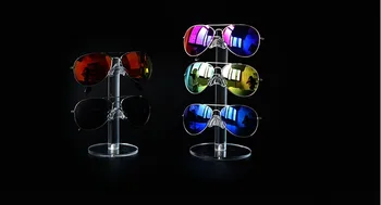 Akrila Sunglass Display Rack Brilles, kas Rāda Stāvēt Rotaslietas Plaukta Glāzes Turētājs Vienu Pāri uz 5 pāriem Saulesbrilles Displejs