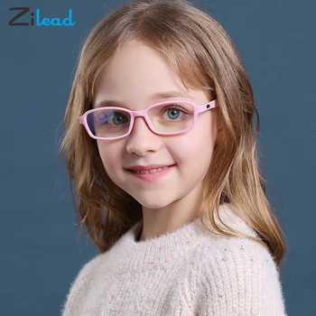 Zilead Bērnu Anti-Zilās Brilles, Briļļu TR90 Rāmis Nav Traucējumus Gaismas Modes Ērti Datoru, Brilles Bērniem