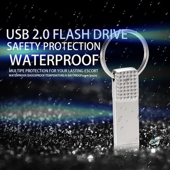 JASTER ātrgaitas metāla USB flash drive 16GB pendrive 64GB, 32GB, nerūsējošā tērauda, USB flash drive, piemērots Android viedtālrunis