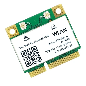 8265 AC WiFi Karte Atbalsta MU-MiMO 1200M 2.4/5 G Mini PCIE Bluetooth 4.2 par Win7 Win 8 Uzvarēt 10 Linux