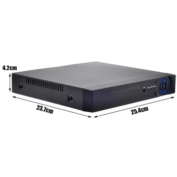 PO VRR 8CH H. 265 48V 802.3 af ONVIF XMEye APP Sejas Noteikšanas 5MP IP Video Recorder POE IP Kameras sistēma