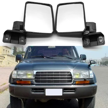 1 Pāris Ārējie Sānu Spoguļi Toyota LandCruiser 70 75 78 Sērijas UTE 1985-2007 Durvīm, spoguļi, Atliecami ārējie Spoguļi Nomaiņa