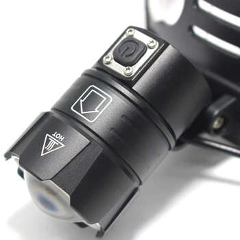 8000LM Led lukturis XHP70.2 jaudīga USB lukturītis Zoom lukturu 3-Režīmi Laternas lukturi Ūdensizturīgs kempings Lāpu