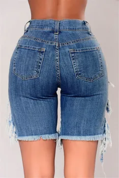 Retro sieviešu piecu punktu bikses augsta vidukļa džinsus Slim sieviešu vidū-bikses sieviešu ripped džinsi karstā pārdošanas džinsi, sieviešu ikdienas džinsi