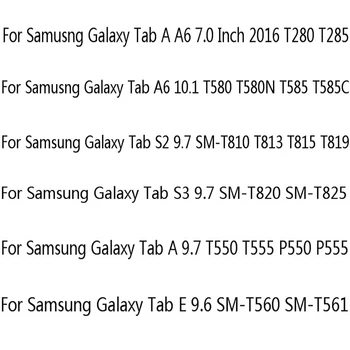 Vāks Samsung Modelis T560 T580 T820 T550, Lai Samusng Galaxy Tab A6 7.0 Collu līdz 2016. SM-T280 T285 iPad Mini 5 Piederumi