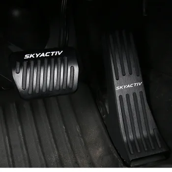 Par Mazda 3/AXELA 2019 2020 SKYACTIV Alumīnija Auto Akseleratora Pedālis, Bremzes Pedāļa 3pcs Kāju Pedālis Plāksnes Segums