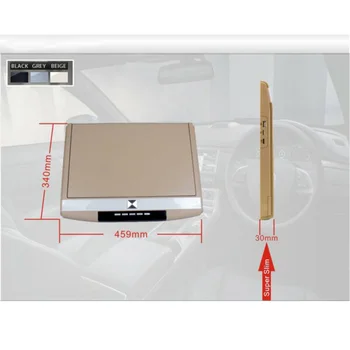 XST 17.3 Collu Automašīnas Jumta Pārsegu uz Leju Griestu Stiprinājums Monitoram IPS Ekrāns, Atbalsta HD 1080P (IS) FM Raidītājs USB SD HDMI Iebūvēts Skaļrunis