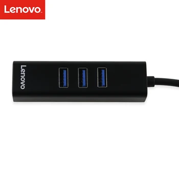Lenovo 3 Ethernet RJ45, USB 3.0 HUB usb3.1 tips-c USBc 3 usb Ports Gigabit LAN Adapteri apple jaunā Macbook pro 2017 2016