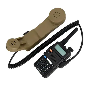 H250 Baofeng Portativa walkie-talkie 2 pin Pleca mikrofons rācijsaziņas Militāro rokas mikrofons