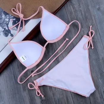 Vizuļi Sexy Bikini 2020. Gadam Biquini Push Up Peldkostīms Sievietēm Plus Szie Peldkostīmi, Peldēšanas Tērpi, Pārsējs Flamingo Atbalsta Krūšturis Monokini 2020