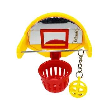 Smieklīgi Papagailis Putniem, Rotaļlietas, Mini Basketbola Stīpas Aksesuārus Parakeet Bell Bumbu Košļāt Rotaļlietas Pet Piegādēm