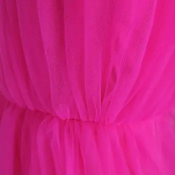 Slāņi Kūka Tilla Puse Kleitas Modes Sieviešu Augsto Vidukli, Mini Mesh Dress Sexy Strapless Bumbu Kleita Kleita Sieviešu Tunika Vestidos
