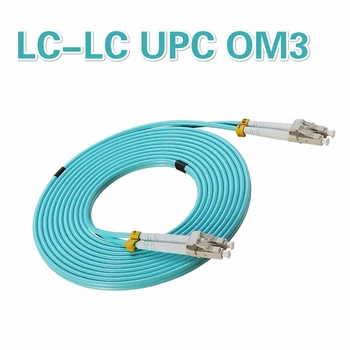 LC-LC 30M OM3 UPC Multimodālu Duplex 3,0 MM LSZH fiber optic patch cord Kabelis 25M 10M 30M
